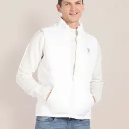 U.S. Polo Assn. Snow White Regular Fit Quilted Hooded Jacket-picture-31