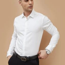 Code By Lifestyle White Slim Fit Shirt-picture-25