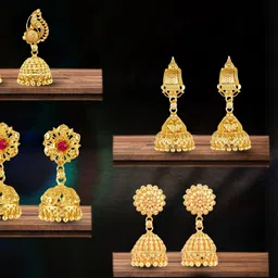 VIVASTRI Women Gold-Plated Alloy Earrings-picture-37