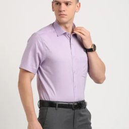 Turtle Lavender Cotton Slim Fit Shirt-picture-16