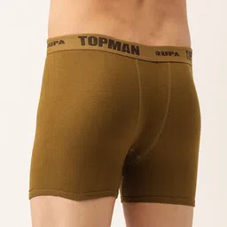Rupa Men Pack of 2 Brown Solid Cotton Trunks image 2