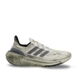 Adidas Men's ULTRABOOST LIGHT Grey Running Shoes-image-4