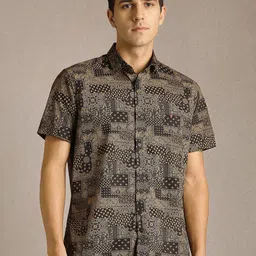 Louis Philippe Sport Men Floral Printed Spread Collar Casual Shirt-picture-24