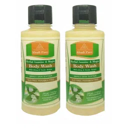 Khadi Pure Set Of 2 Herbal Jasmine & Mogra Body Wash - 210 ml Each image 2