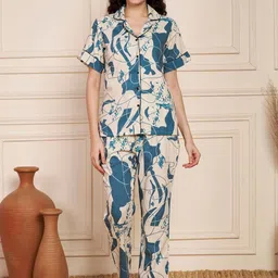 CORSICA Women Printed Cotton Night Suit-picture-40