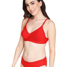 Liigne Pack Of 4 Everyday Non Padded Bra Pure Cotton Lingerie Set image 4