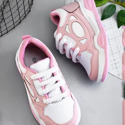 Steprite Colour Blocked Lace Up Sneakers - Pink-picture-24