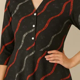 Rashmi Shree Creation Print A-Line Midi Dress image 3