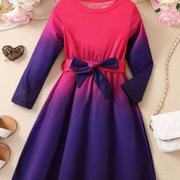 Billion Girl Dyed Ombre Fit & Flare Dress-picture-14