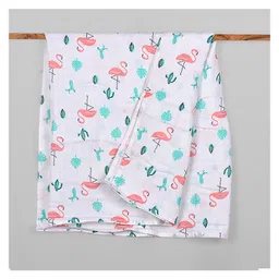 mom's home Moms Home Organic Cotton Baby Bedding Combo Flamingo - Pack of 3 image 4