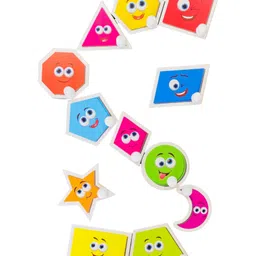 TodFod Wooden Sea Animal & Shapes 2 Puzzles Multicolour - 22 Pieces image 5