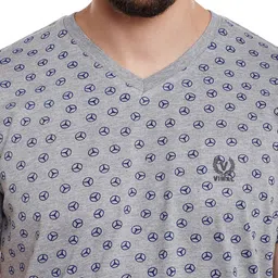 mack jonney VIMAL JONNEY Men Pack of 2 V-Neck T-shirts image 5