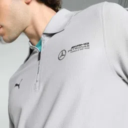 Puma Grey Regular Fit Sports Polo image 5