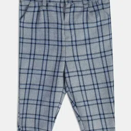 MINIKLUB Boys Blue Cotton Striped Full Sleeves Coordinate Set image 5