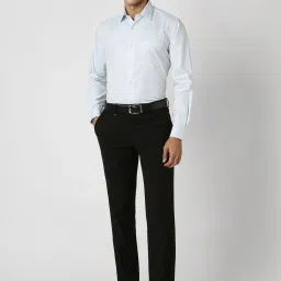 Van Heusen Blue Cotton Regular Fit Printed Shirt image 5