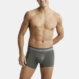 Jockey US60 Men's Super Combed Cotton Solid Trunk with Ultrasoft Waistband (Pack of 2) image 5