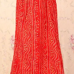 VASTRAMAY Girls Maroon Printed Lehenga Cholis image 5