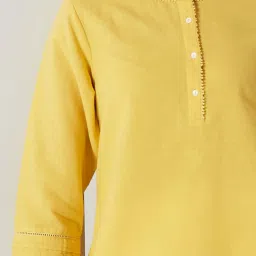 Ancestry Mustard Yellow Regular Fit Tunic image 5
