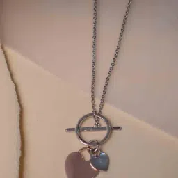 Praavy 92.5 Sterling Silver Tied to My Heart Necklace for Women-picture-27