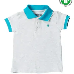 Greendigo Kids Grey Printed Polo-picture-19