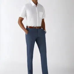 Peter England White Cotton Regular Fit Printed Shirt image 5