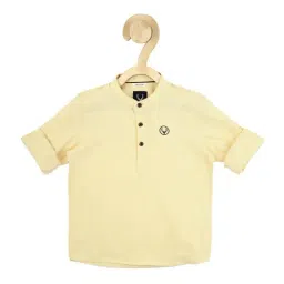 Allen Solly Junior Yellow Cotton Regular Fit Full Sleeves Shirt-picture-14