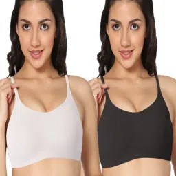 IN CARE White & Black Sports Bra- Pack of 2-image-10