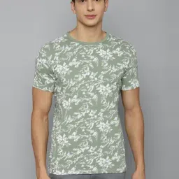 Louis Philippe Jeans Green Cotton Slim Fit Printed T-Shirt-picture-32