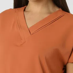 Van Heusen Orange Plain Top image 5