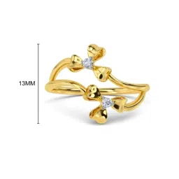 Kisna Diamond & Gold Jewellery Saiya For Her 18k (750) Diamond & Gold Ring For Women image 5