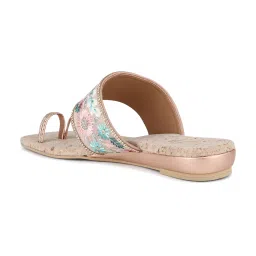 Inc.5 Women's Rose Gold Toe Ring Sandals image 5