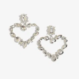 Sohi silverplated drop earrings for women image 5