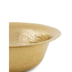 Pure Home and Living Gold Metal Textured Decorative Bowls image 5