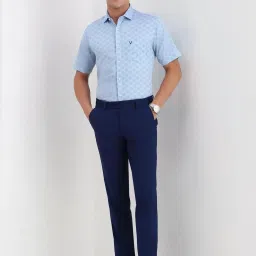 Allen Solly Blue Cotton Slim Fit Printed Shirt image 5