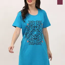 DDASPRATION Women Pack of 2 Graphic Printed CottonT-shirt-picture-37