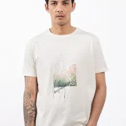 Rare Rabbit Off White Regular Fit Graphic T-Shirt-picture-37