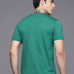 Louis Philippe Jeans Brand Logo Printed Pure Cotton Slim Fit T-shirt image 2