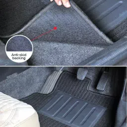 Elegant Cord Black Carpet Car Mat Compatible With MG Gloster image 4