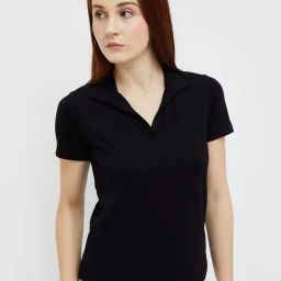 Code by Lifestyle Black Cotton Regular Fit T-Shirt-picture-11