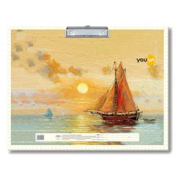 Youva Drawing Exam Board 33cmx43cm Assorted Durable Clip, (Pack of 4) image 4
