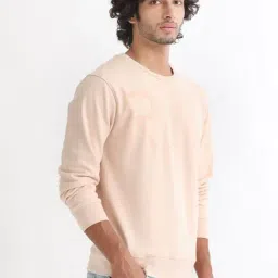 Rare Rabbit Beige Regular Fit Graphic Sweatshirt image 4