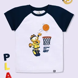 YK X Minute Mirth Boys Garfield Printed Pure Cotton T-shirt-picture-45