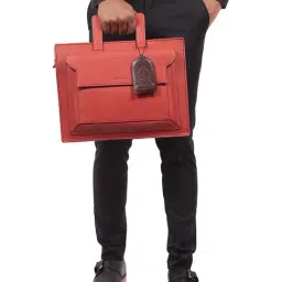 Hidesign EI Creation 01 Leather Solid Laptop Messenger Bag-image-1