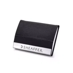 Sheaffer Brushed Chrome Nickel-Plated Cap Ball Pen with Business Card Holder Set, WP19327 image 3