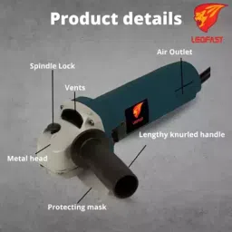 Leofast LFT-1301 850 W 100 mm Angle Grinder image 2