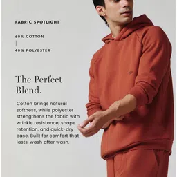 Andamen Men Pocket Detail Casual Silicon Wash Regular Fit Hoodie image 5