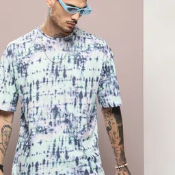 Kook N Keech Men Abstract Printed Oversized T-shirt-image-90