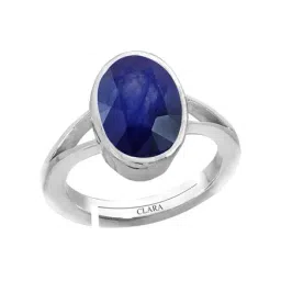 Clara Blue Sapphire 4.8cts Sterling Silver Navratna Ring-picture-30