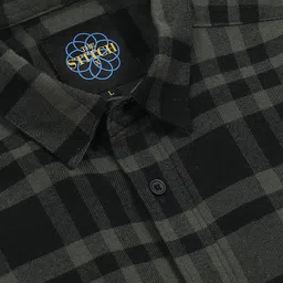 StitchX Tartan Checked Long Sleeves Cotton Shirt image 3
