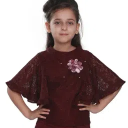 Cutecumber Kids Plum Lace Top-image-6